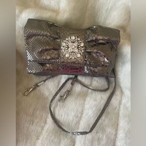 Snakeskin Print Evening Bag